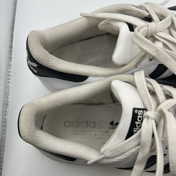 Adidas Superstar Athletic Active Shoe White Black Mens Size 7 - Picture 7 of 16